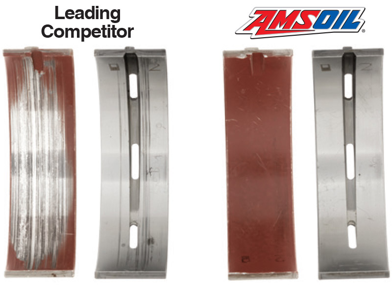 100,000マイル比較試験:ベアリング外観の比較(AMSOIL は新品同様)