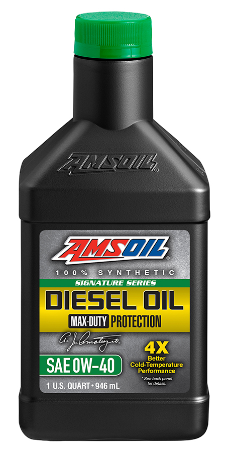 AMSOIL 0W-40 Signature Series Max-Duty Synthetic Diesel Oil