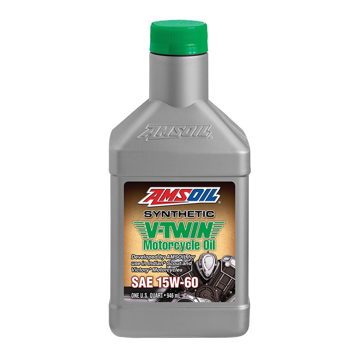 20W-50 100% Synthetic V-Twin Motorcycle Oil